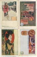 1900 19 darab Philipp & Kramer képeslap Wiener Künstler-Postkarte sorozat, vegyes minőség / 19 Stk Philipp und Karmer AK (Wiener Künstler-Postkarten Serie) untersch. Erhaltung