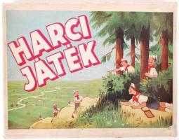 1954 Harci Játék, társasjáték eredeti dobozában, leírással