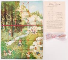 1954 Harci Játék, társasjáték eredeti dobozában, leírással