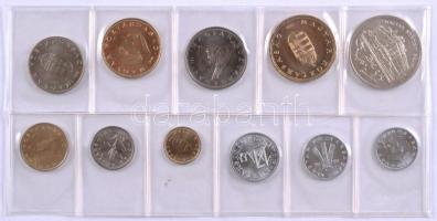 1992. 10f-200Ft 11db klf, forgalmi sor fóliatokban T:BU Csak 1000db! R!