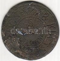 Cca. I. V.H. Pécs fém zseton "5 dkg szalonna" T:3 pici korr.