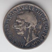 Olaszország 1927. 5L Ag "Viktor Emanuel" T:2- patina Italy 1927. 5 Lire Ag "Vittorio Emanuele" C:VF patina