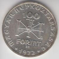 1972. 100Ft Ag "Szt.István" T:BU