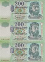 2007. 200Ft "FA" + "FB" + "FC" T:I