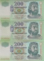 2005. 200Ft "FA" + "FB" + "FC" T:I