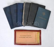 Nagy igazolvány és bizonyítvány tétel, összesen 17 db