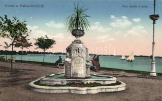 Palicsfürdő, coast, fountain