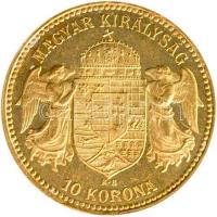 1909. 10K Au "Ferenc József" (3,39g/0.900) T:1-,2 apró ph.
Hungary 1909. 10 Corona Au &quo...