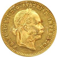 Ausztria 1889. 1D Au "Ferenc József" (3.49g/0.986) T:1-,2 Austria 1889. 1 Ducat Au "Franz Joseph I" (3.49g/0.986) C:AU,XF