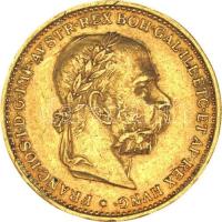 Ausztria 1894. 20K Au "Ferenc József" (6.78g/0.900) T:2 Austria 1894. 20 Kronen Au "Franz Joseph I" (6.78g/0.900) C:XF