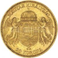 1900. 20K Au "Ferenc József" (6.78g/0.900) T:2
Hungary 1900. 20 Korona Au "Franz Jose...