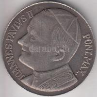 Vatikán 1979.06.2-10. "II.János Pál pápa" fém emlékérem T:2- Vatican 1979.06.2-10. "Pope John Paul II." white metal medallion C:VF