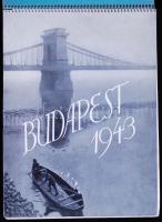 1943 naptár 52 db Budapest látképpel / calendar