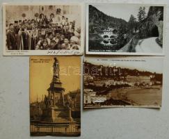 94 db régi külföldi képeslap: Ausztria, Franciaország, Olaszország, részben füzetek