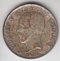 Svédország 1940. 1K Ag "V.Gusztáv" T:2 Sweden 1940. 1 Krona Ag "Gustaf V" C:XF