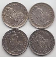 Svájc 1920-1945. 1/2Fr Ag (4xklf) T:2
Switzerland 1920-1945. 1/2 Franc Ag (4x) different dates C:XF