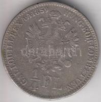 Ausztria/magyar verdejel 1859B 1/4 Fl Ag T:3