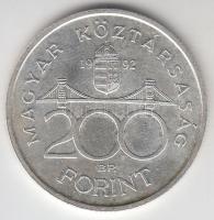 1992. 200Ft Ag "MNB" T:2