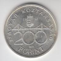 1992. 200Ft Ag "MNB" T:2