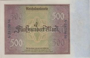 Német Birodalom / Weimari Köztársaság 1922. 500M T:I-
Germany / Weimar Republic 1922. 500 Mark C:AU