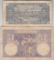 Románia 1917. 5L + 1952. 5L T:III,III-
Romania 1917. 5 Lei + 1952. 5 Lei C:F,VG