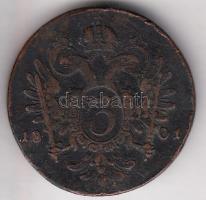 Ausztria 1801F 3Kr Cu T:3 Austria 1801F 3 Kreuzer Cu C:F