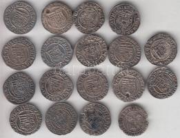 1528-1558. Denár Ag "I. Ferdinánd" (18x) klf évszámokkal! T:vegyes
Huszár: 935., Unger II....