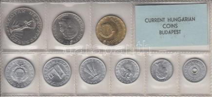 1978. 2f-10Ft 9db klf érmés forgalmi sor fóliatokban T:1