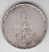 Német 3. Birodalom 1934J 5M Ag "Garnisonkirche" T:2- German Third Reich 1934J 5 Marks Ag "Garnisonkirche" C:VF