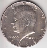 Amerikai Egyesült Államok 1964. 1/2$ Ag "Kennedy" T:2-
USA 1964. 1/2 Dollar Ag "Kenne...