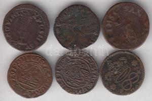 Vegyes fémpénz gyűjtemény, főleg olasz és svájci érmékkel, emellett magyar és osztrák pénzek is, köz...