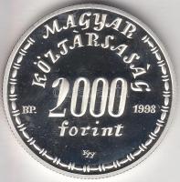 1998. 2000Ft Ag "Eötvös Lóránd" T:PP Csak 3000db!