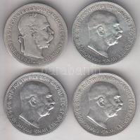 Ausztria 1900-1915. 1K Ag (4x) 3klf T:1-,2,3
Austria 1899-1912. 1 Corona Ag (4x) 3 diff. C:AU,XF,F