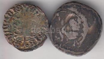 2db középkori Dénár T:3