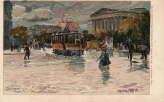 Budapest VIII. Múzeum körút litho s: Raoul Frank (EK)
