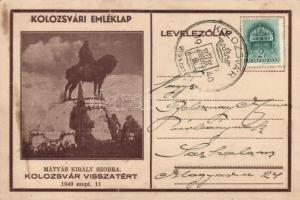 Kolozsvár Mátyás statue, Vissza So. Stpl (fl)