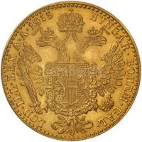 Ausztria 1915. 1D Au "Ferenc József" (3.50g/0.986) utánveret T:1
Austria 1915. 1 Ducat Au ...