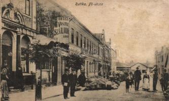 Ruttka Main street, Hotel 'Railway station' (pinhole)