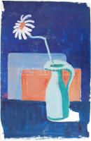 Csernó jelzéssel: Virágcsendélet. Olaj, farost, 30×42 cm