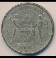 1930. 5P Ag "Horthy-jobbra" T:3