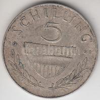 Ausztria 1961. 5Sch Ag T:2- Austria 1961. 5 Schilling Ag C:VF