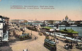 Saint Petersburg Nicolas bridge, trams (gluemark)