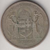 1930. 5P Ag "Horthy-jobbra" T:3