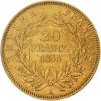 Franciaország/Második Császárság 1856A 20Fr Au "III. Napóleon" Párizs (6.42g/0.900) T:2-
F...