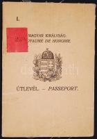 1933 Szövetfedeles útlevél  / Hungarian passport