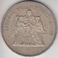 Franciaország 1975. 50Fr Ag "Herkules csoport" T:2
France 1975. 50 Francs Ag "Hercule...