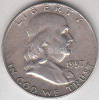 Amerikai Egyesült Államok 1957. 1/2$ Ag "Franklin" T:2-
USA 1957. Half Dollar Ag "Fra...