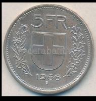 Svájc 1966B 5Fr Ag T:2- Switzerland 1966B 5 Francs Ag C:VF
