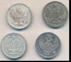 Oroszország 1849-1889. 20k Ag (4x) mind klf T:2,2-
Russia 1849-1889. 20 Kopeks Ag (4x) different yea...