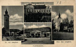 Nagykálló Katolikus és református templom, Elmegyógyintézet, Piactér